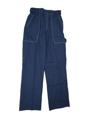 Tae Park Painter Pants in Navy Blue